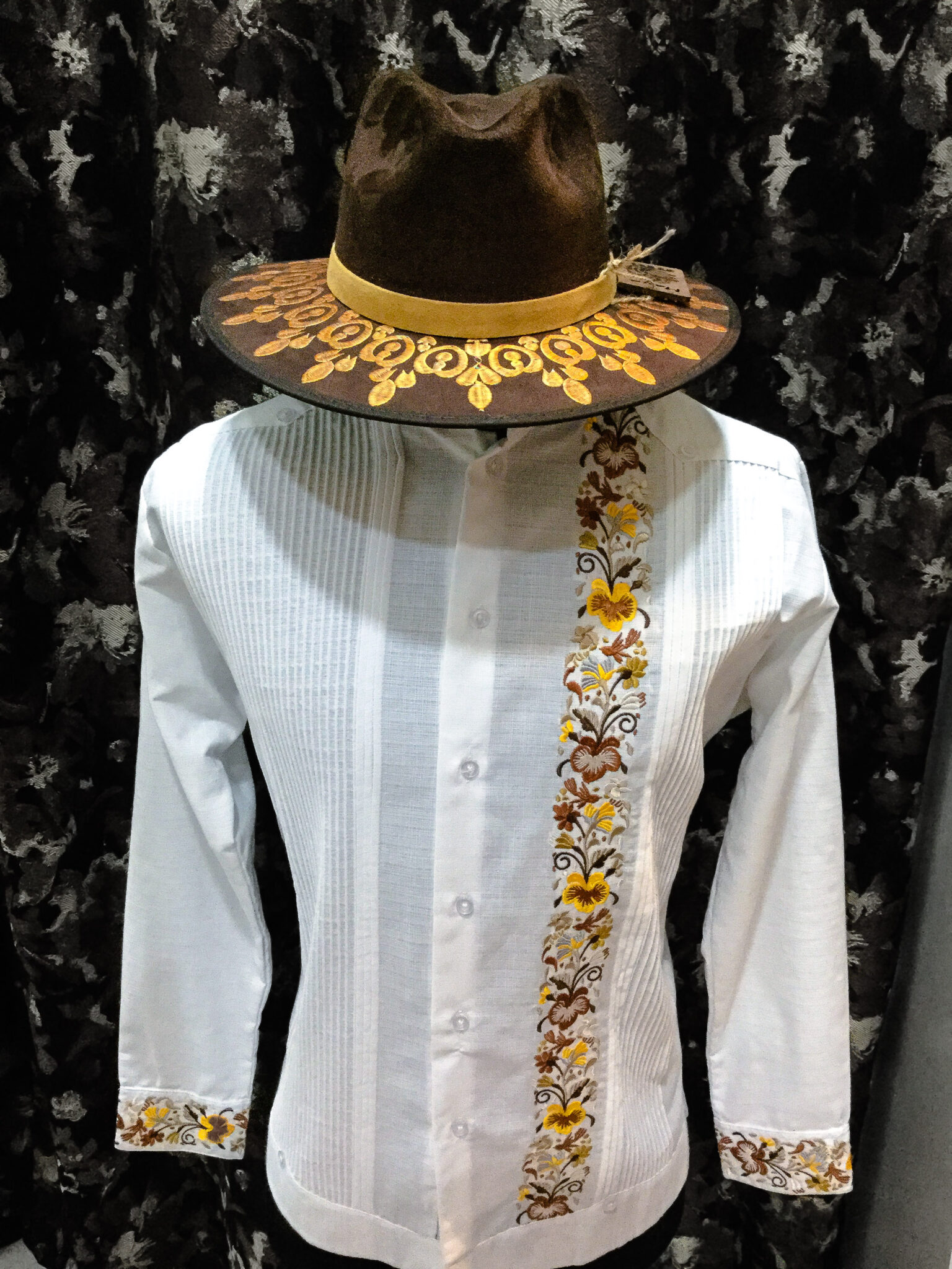 mexican embroidered button down shirt