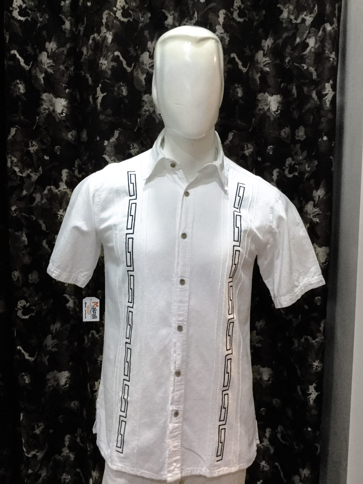 mexican embroidered button down shirt